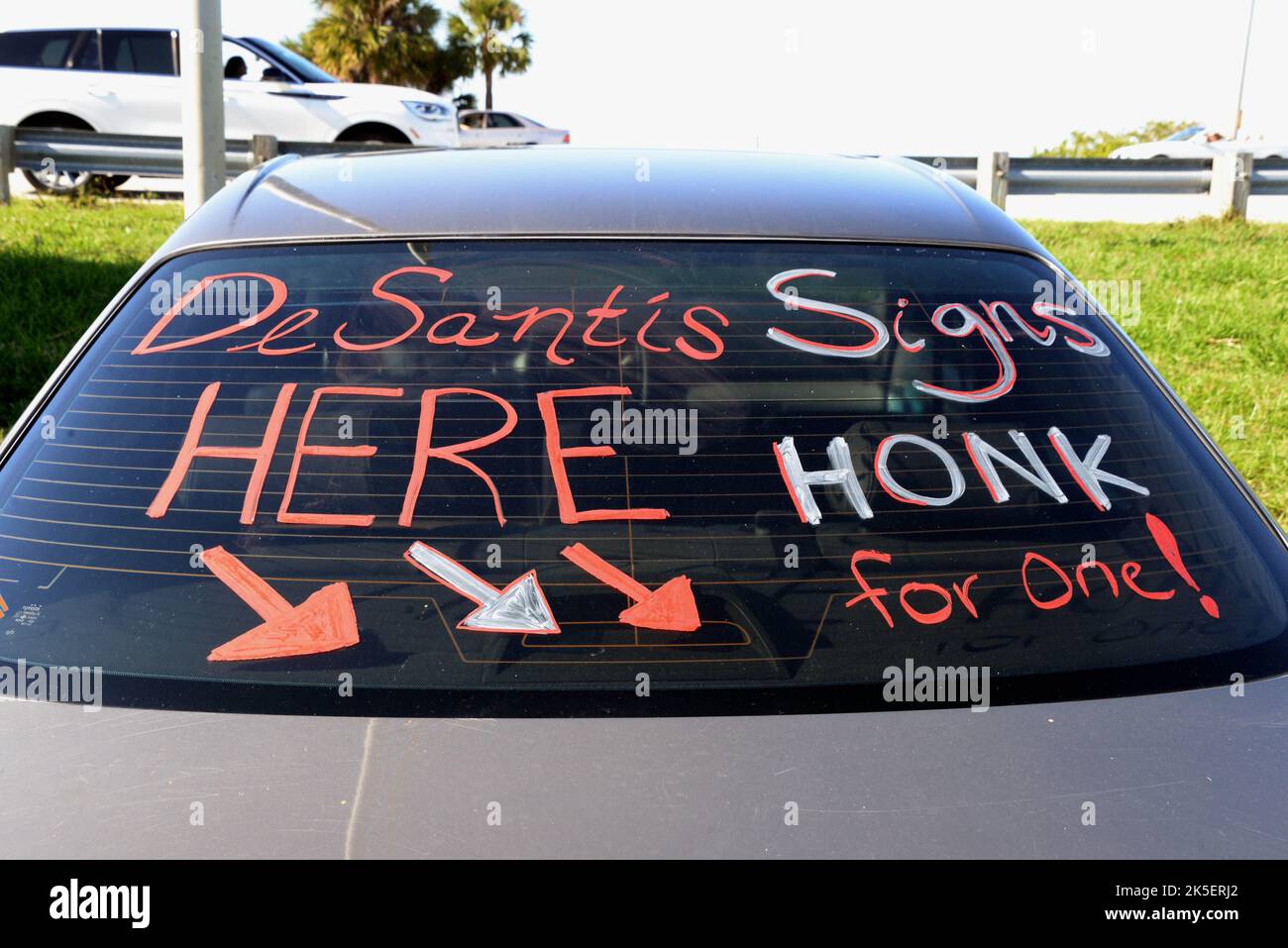 Melbourne, Brevard County, Florida, USA. October 7, 2022. Getting the 2022 political race off to