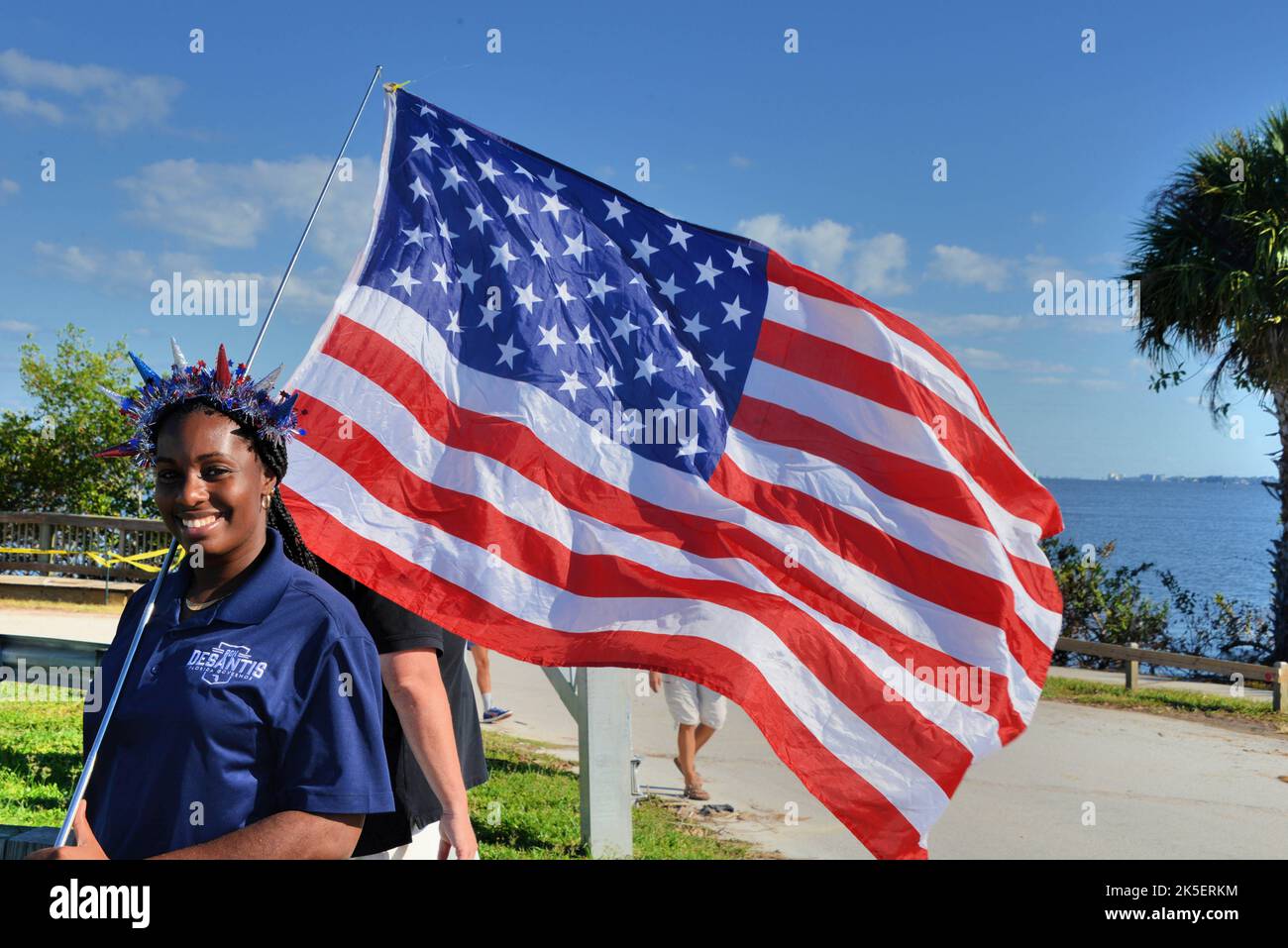 Melbourne, Brevard County, Florida, USA. October 7, 2022. Getting the 2022 political race off to