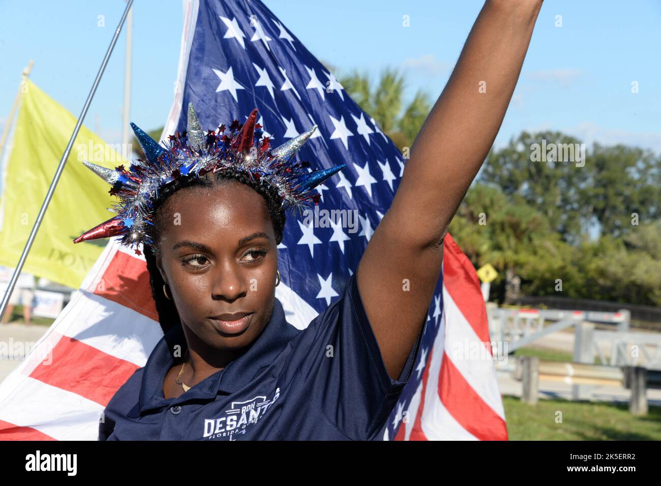 Melbourne, Brevard County, Florida, USA. October 7, 2022. Getting the 2022 political race off to