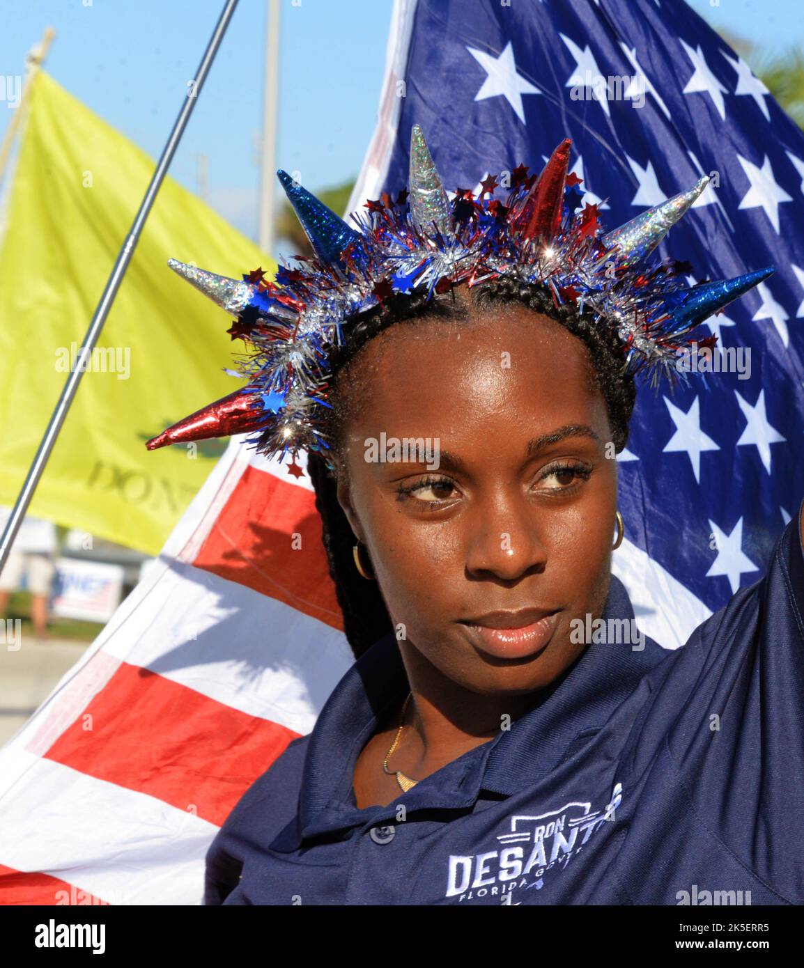 Melbourne, Brevard County, Florida, USA. October 7, 2022. Getting the 2022 political race off to