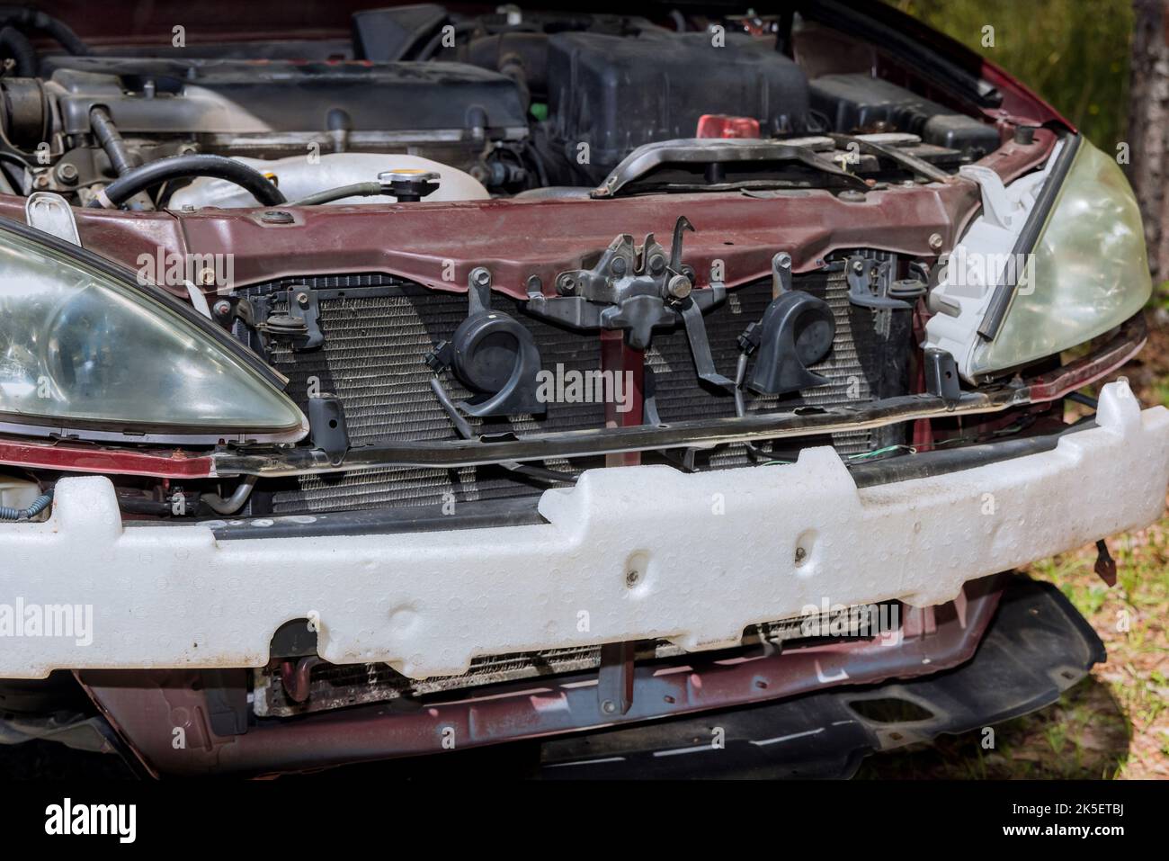 As result of car accident, vehicle needs to have its bumper replaced