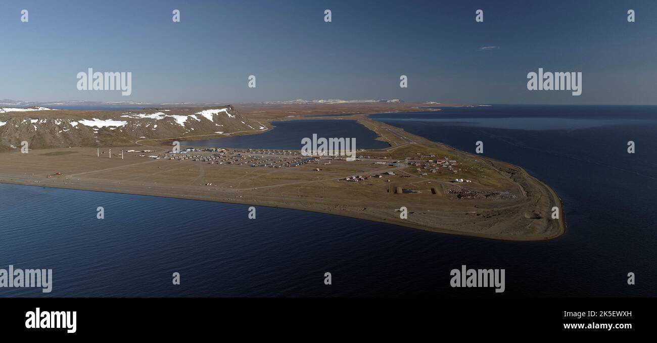 Alaskan Native village of Gambell on St.Lawrence Island in western