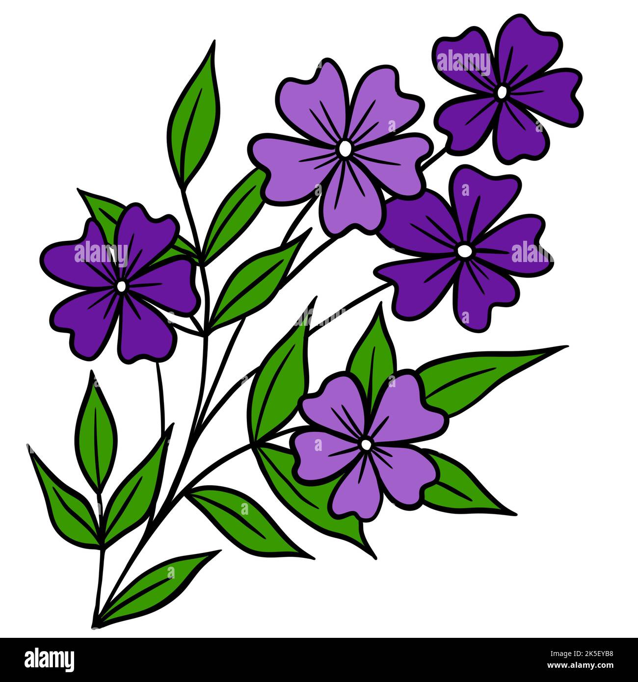 Purple flower tattoo hi-res stock photography and images - Alamy, image size:1300x1390