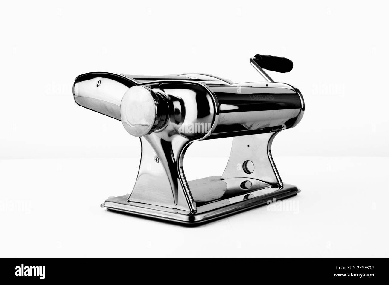 Pasta Machine on White Background Stock Photo Alamy