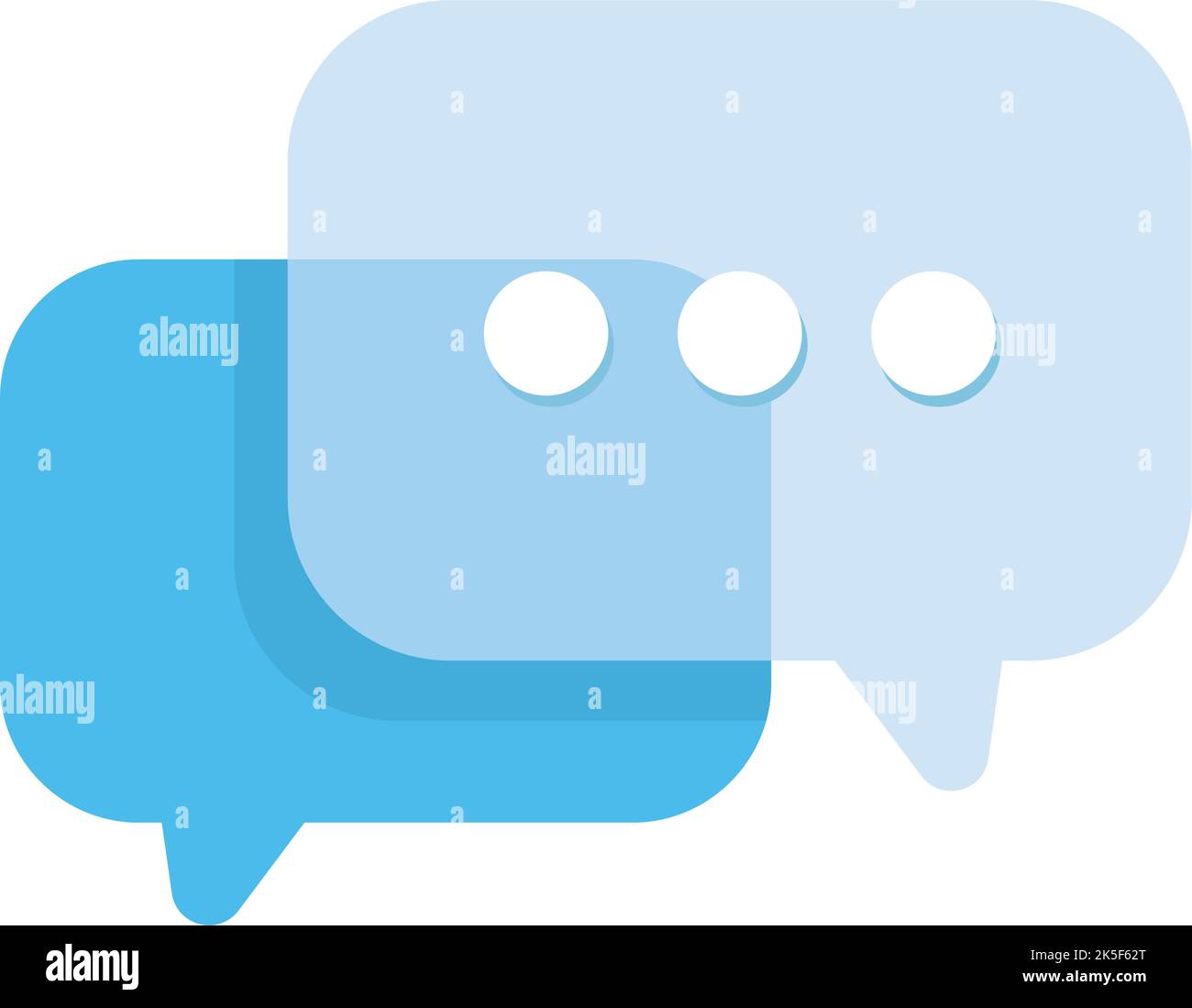 glassmorphism speech balloons Stock Vector