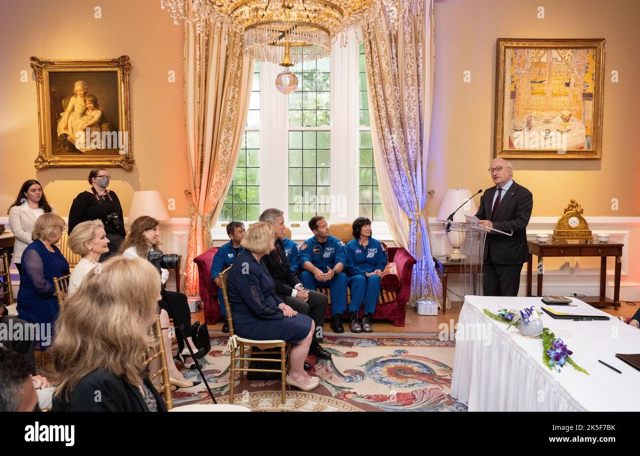 Ambassador of France to the United States Philippe Etienne delivers