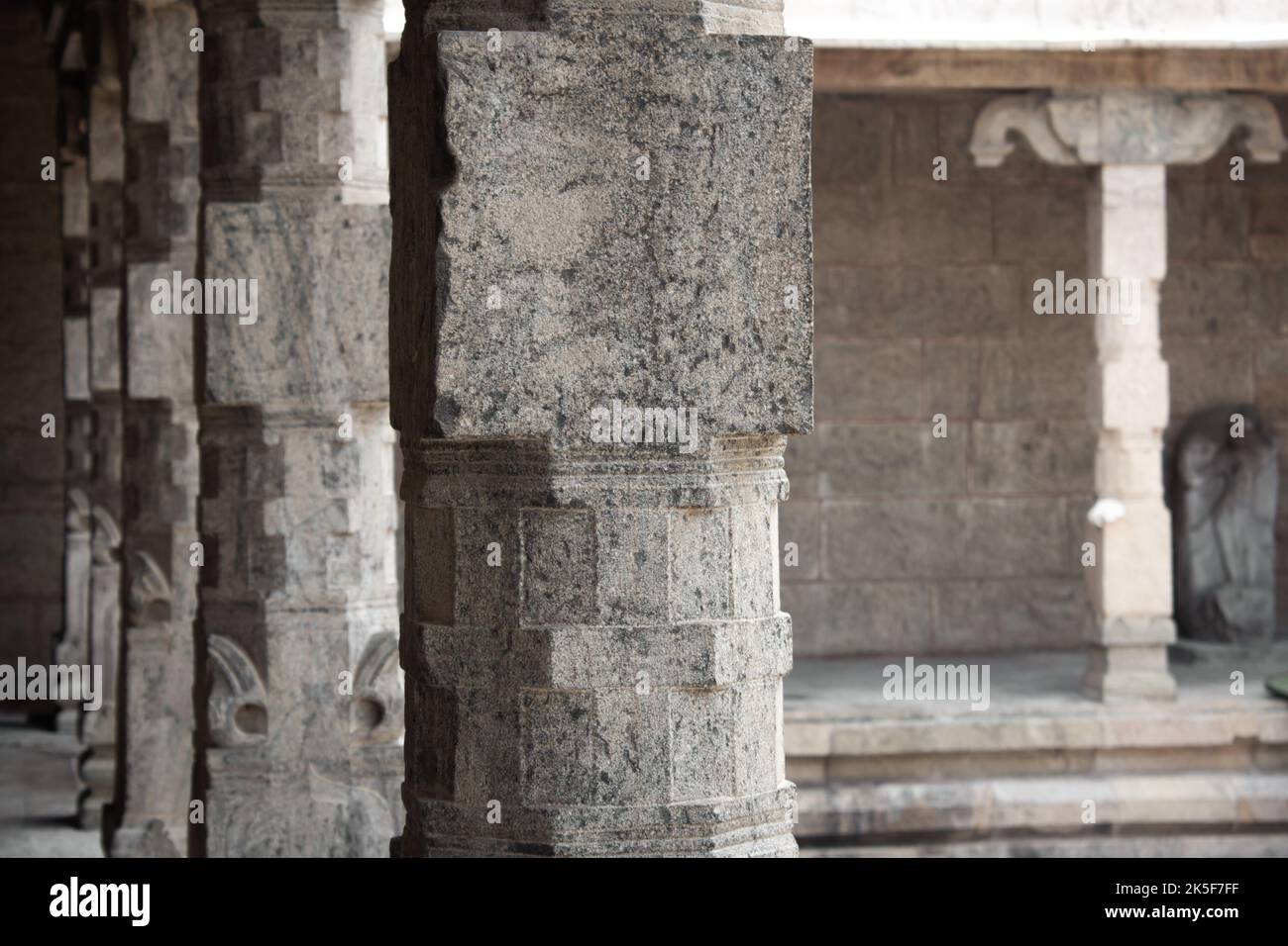Beautiful pillars in the hindu temple dedicated to lord shiva ...