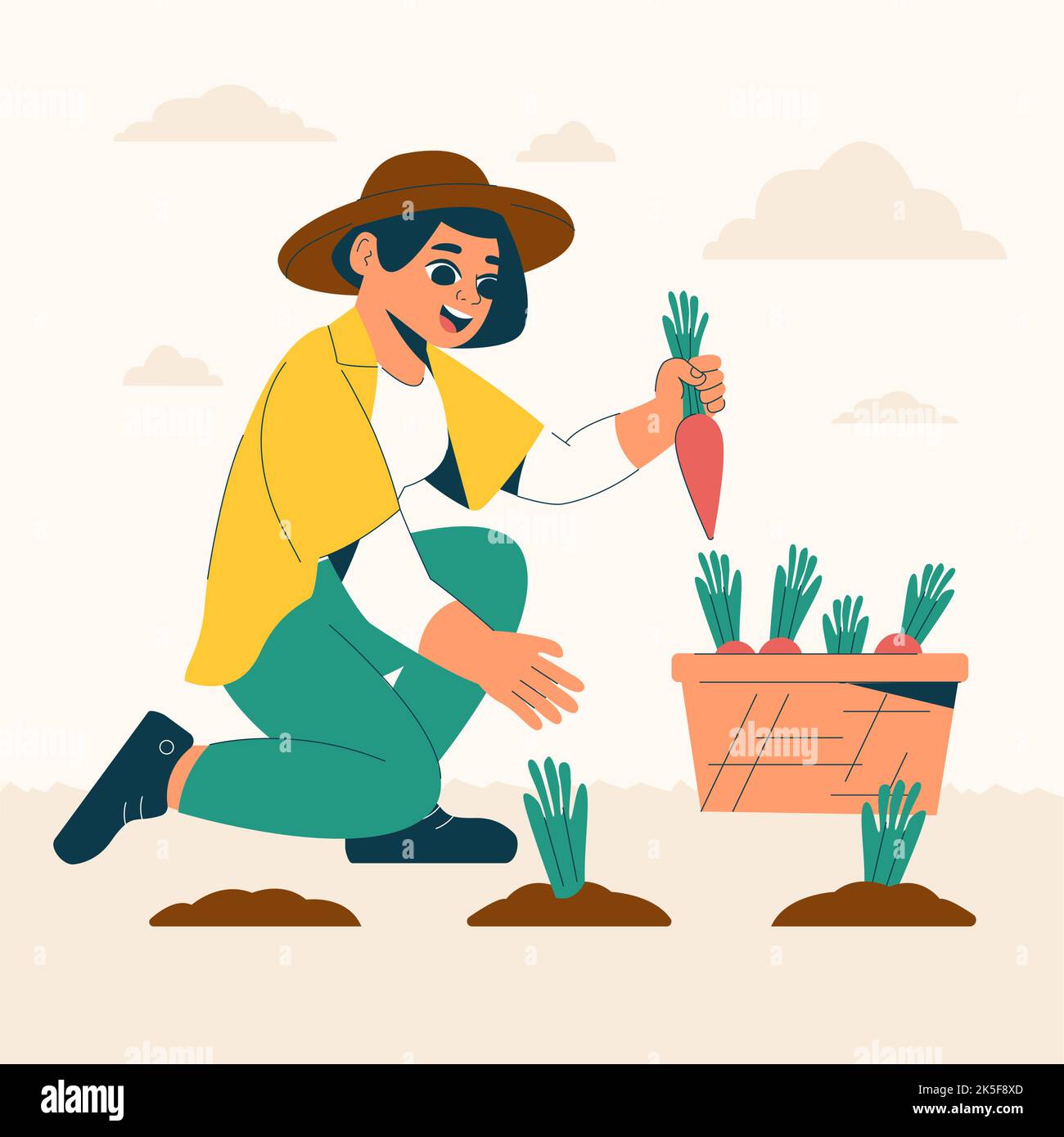 Farmers habit Stock Vector Images - Alamy