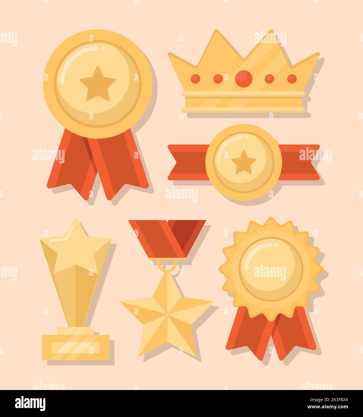 golden prizes set Stock Vector Image & Art - Alamy