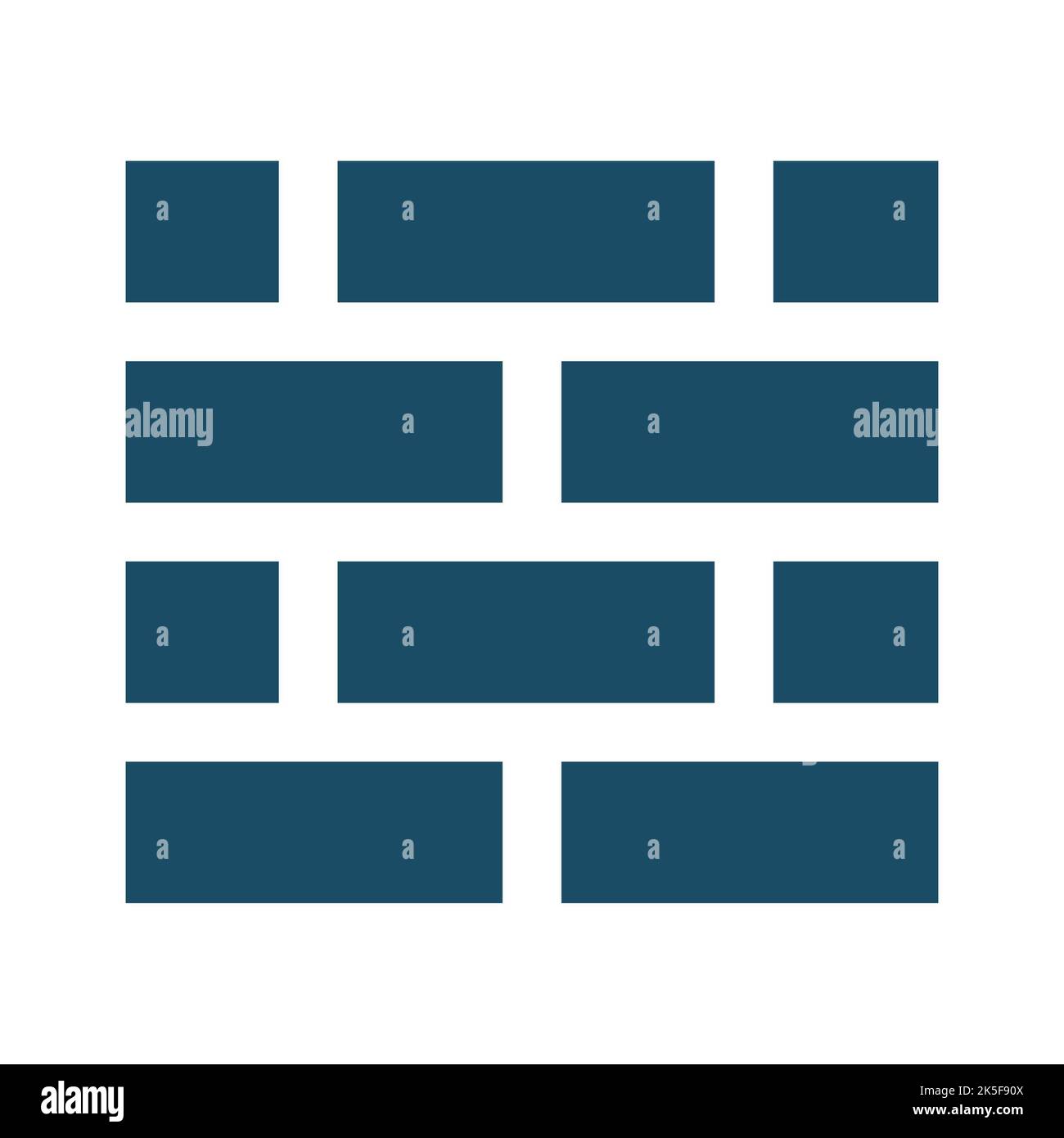High quality dark blue flat wall, fire wall icon. Pictogram, icon set ...