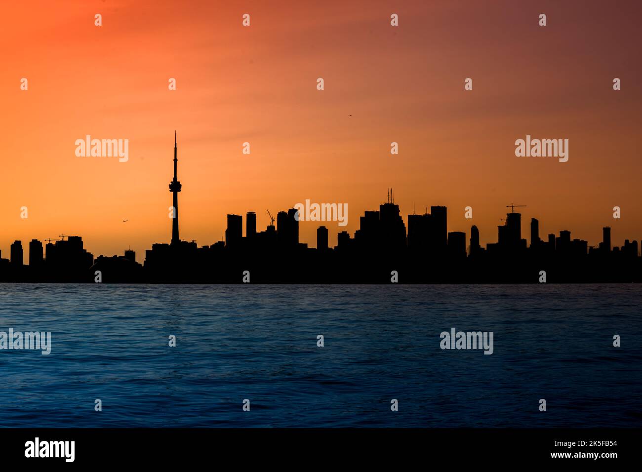 Toronto Skyline Silhouette Poster Toronto Ontario Canada City Skyline