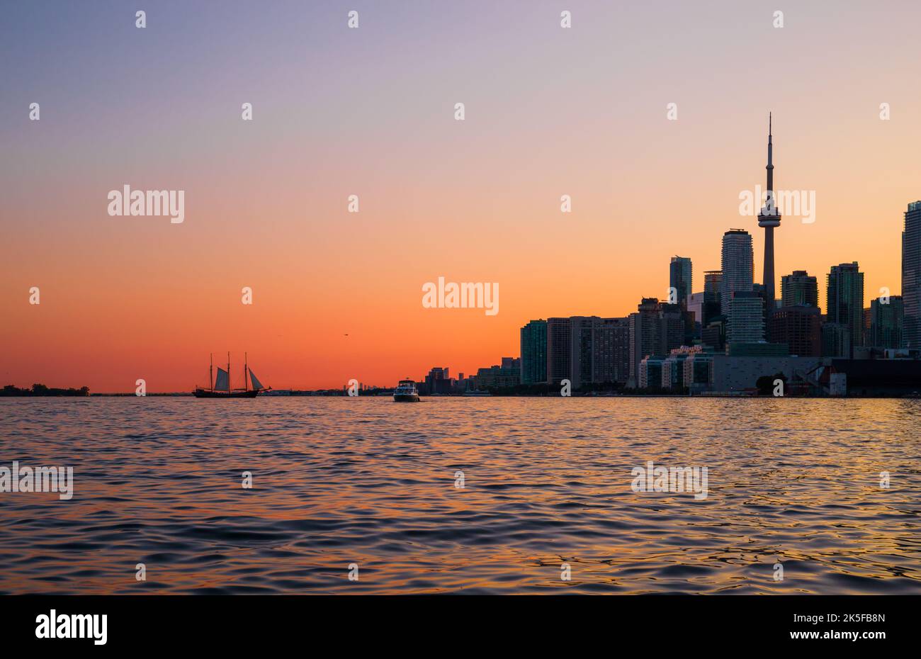 Toronto city skyline silhouette background Stock Photo - Alamy