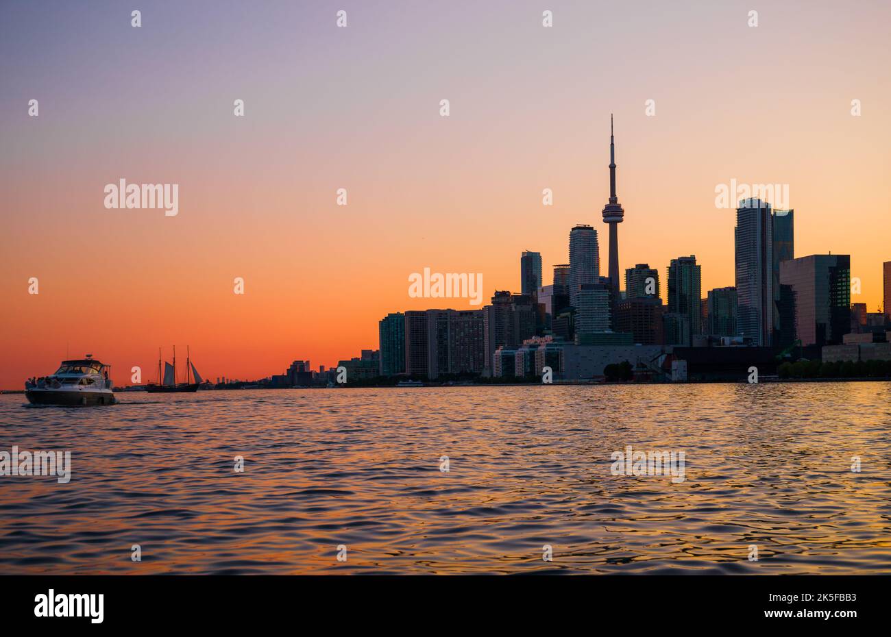Toronto city skyline silhouette background Stock Photo - Alamy