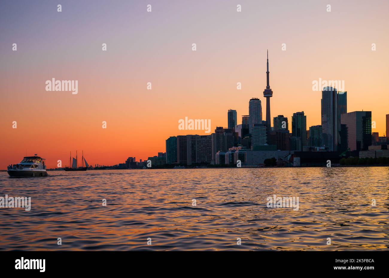 Toronto city skyline silhouette background Stock Photo - Alamy