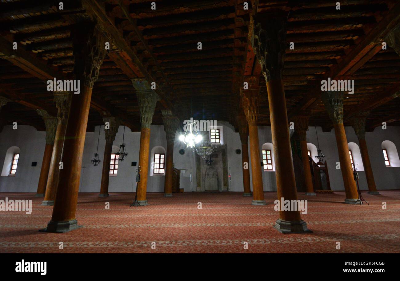 Ulu Mosque, located in Afyonkarahisar, Turkey, was built during the ...