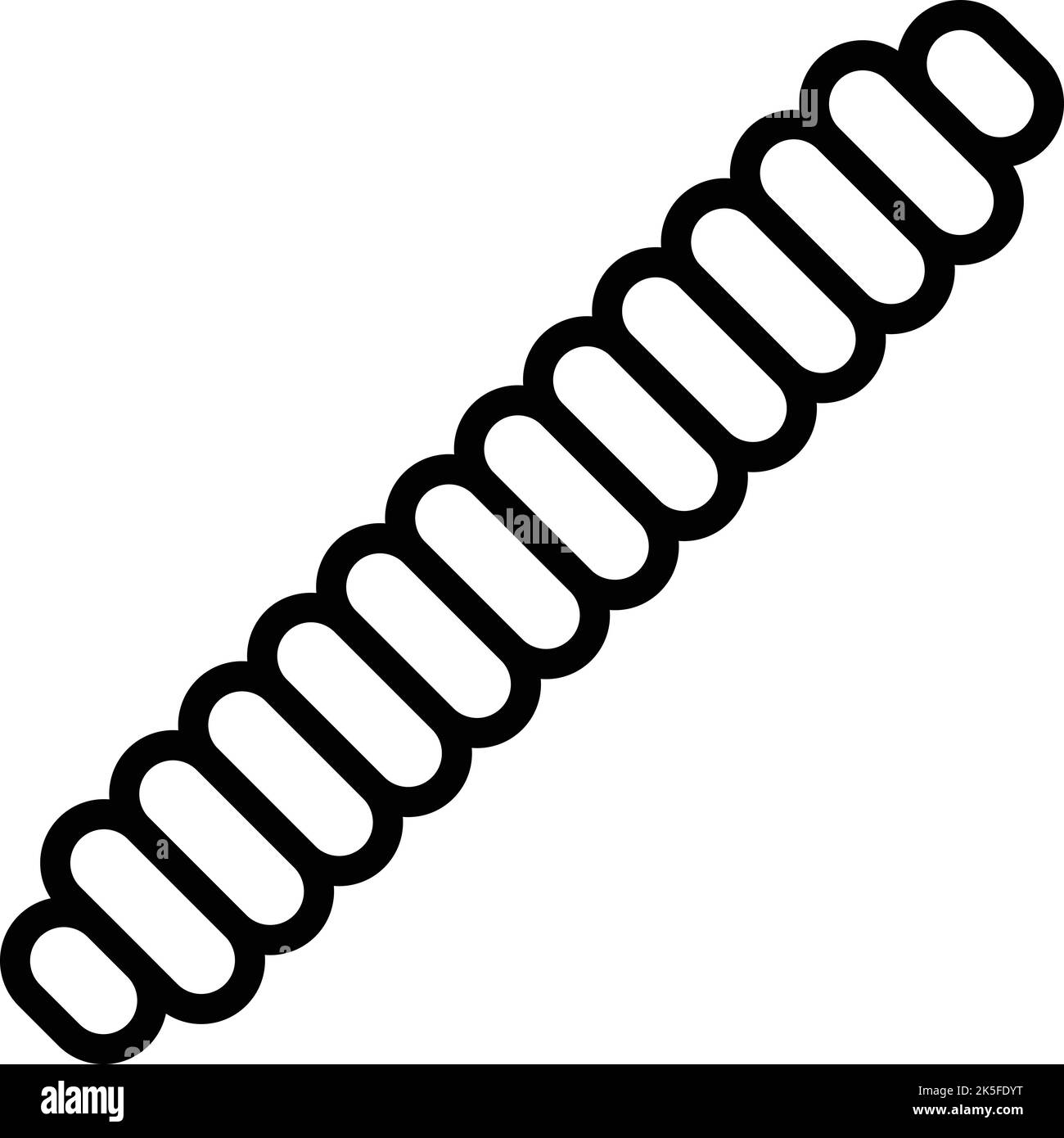 Caterpillar icon outline vector. Garden worm. Animal soil Stock Vector