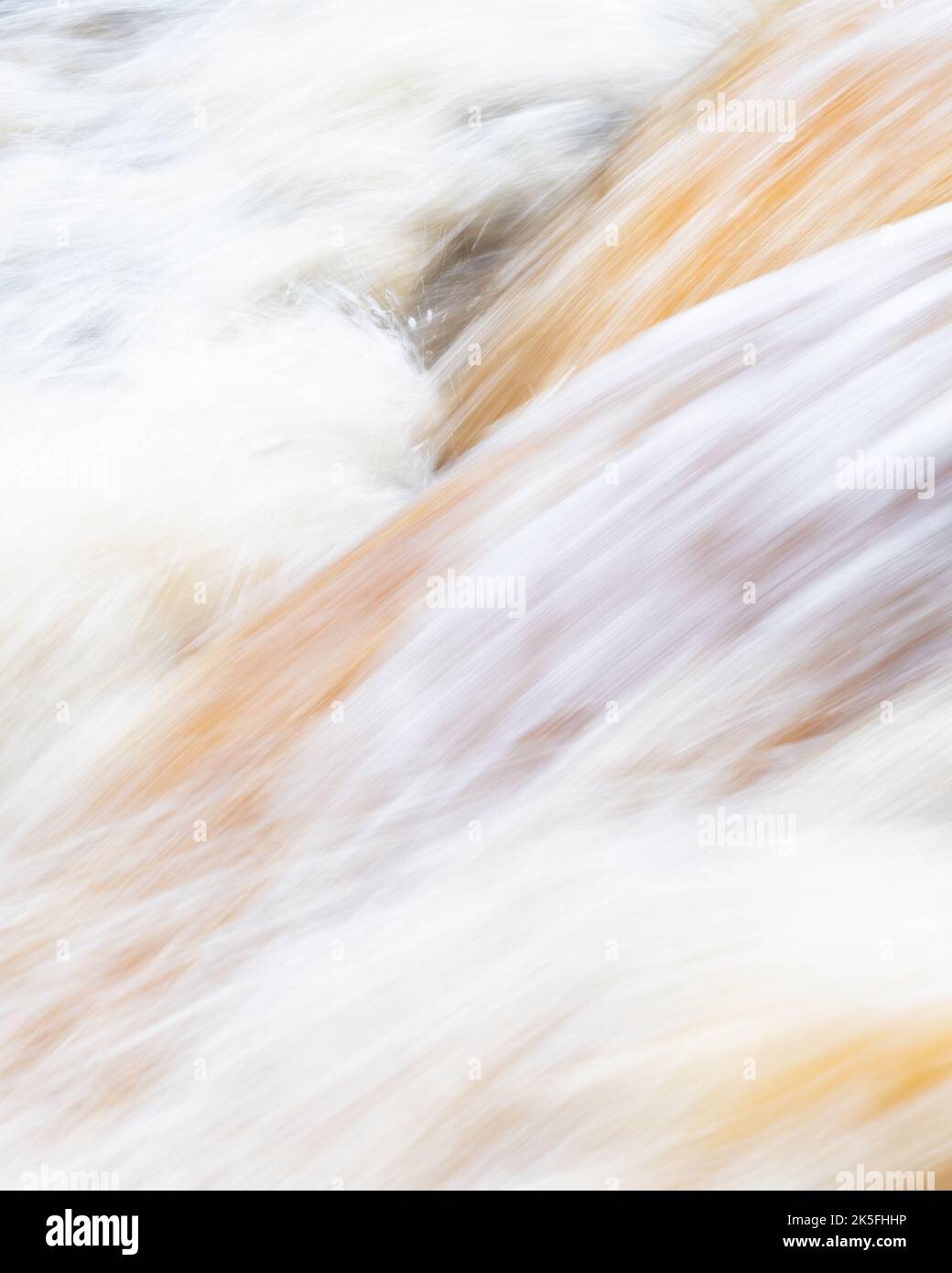 Nature Abstract - river in full spate - Scotland UK Stock Photo