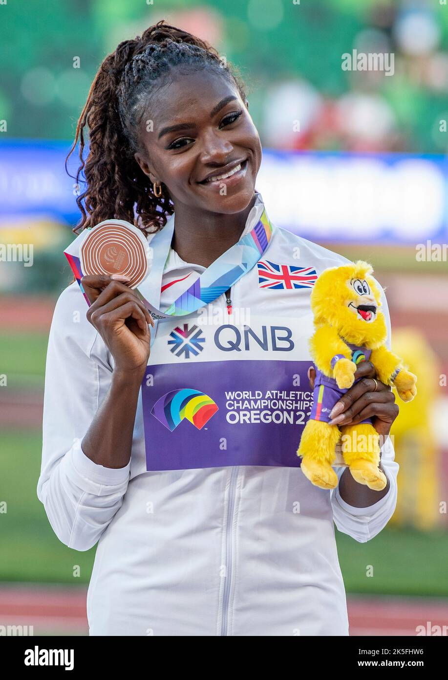 Dina AsherSmith of GB&NI bronze medal presentation for the women’s