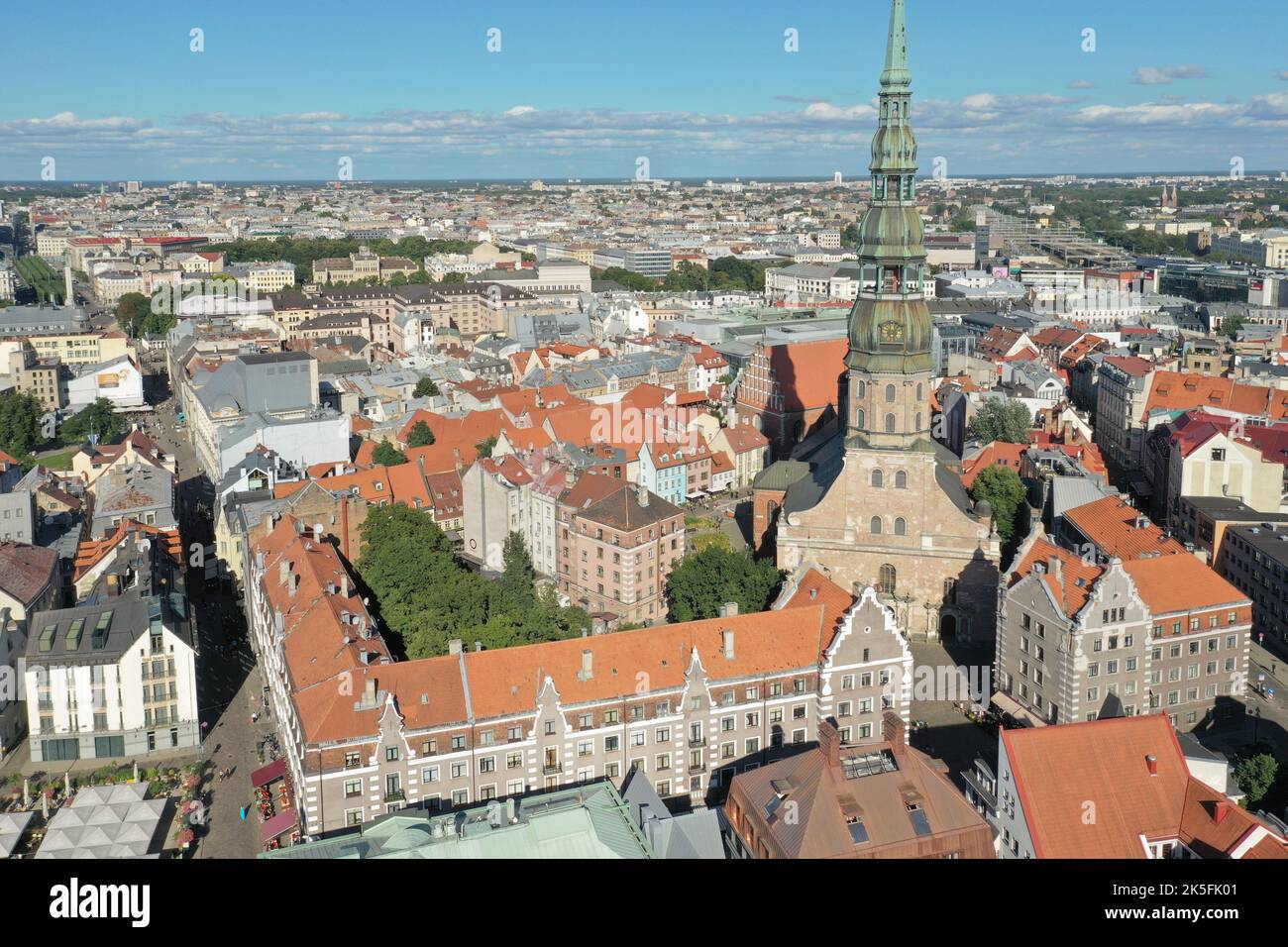 Riga skyline view across hi-res stock photography and images - Alamy