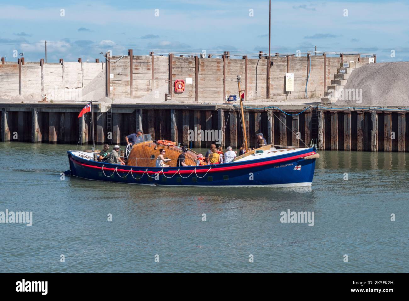A Whitstable Vintage Lifeboat Trips tour boat ("The Chieftain") in