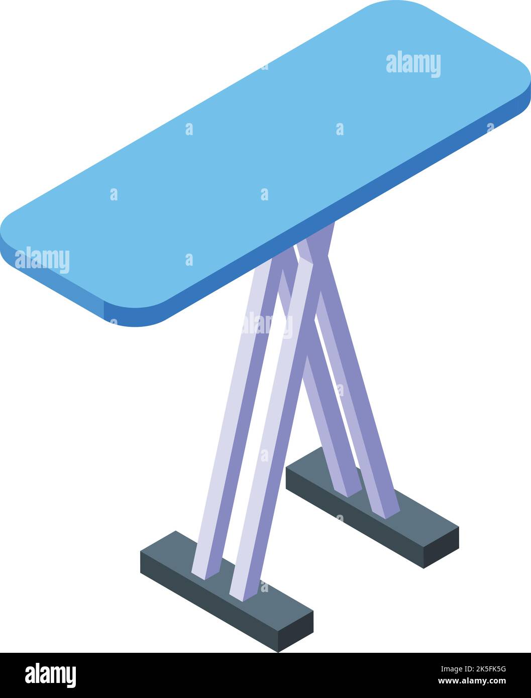 Small ironing board icon isometric vector. Iron room. Home table Stock Vector