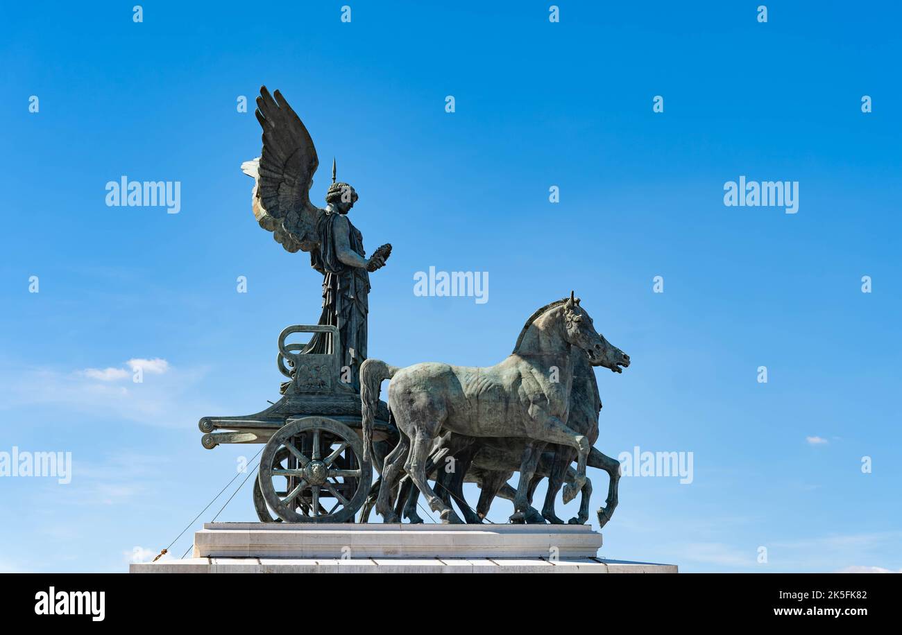 The Victor Emmanuel II Monument, (Altare della Patria or Wedding Cake), Rome, Italy Stock Photo