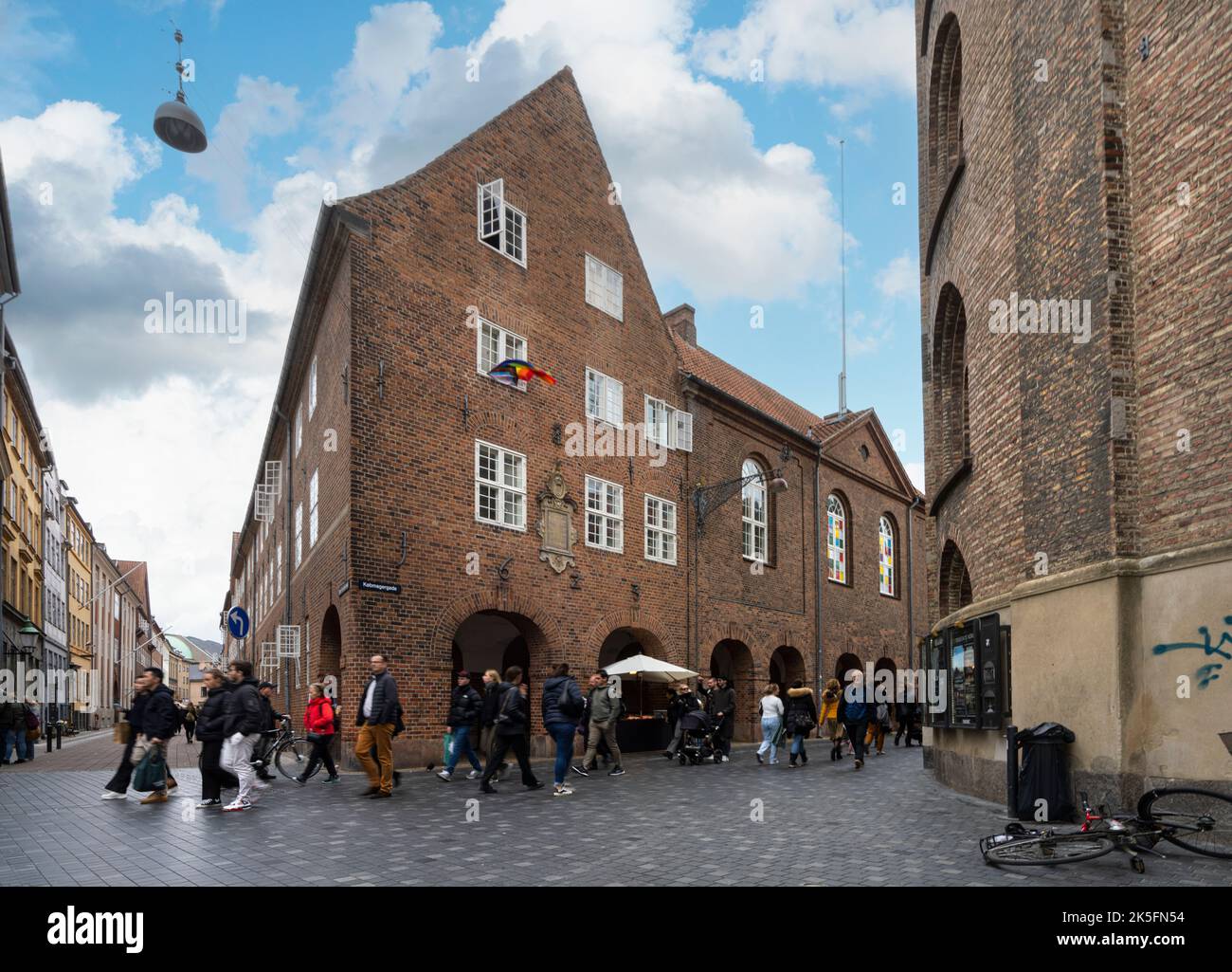 Copenhagen, Denmark. October 2022. View of the typical houses in the city center. Stock Photo