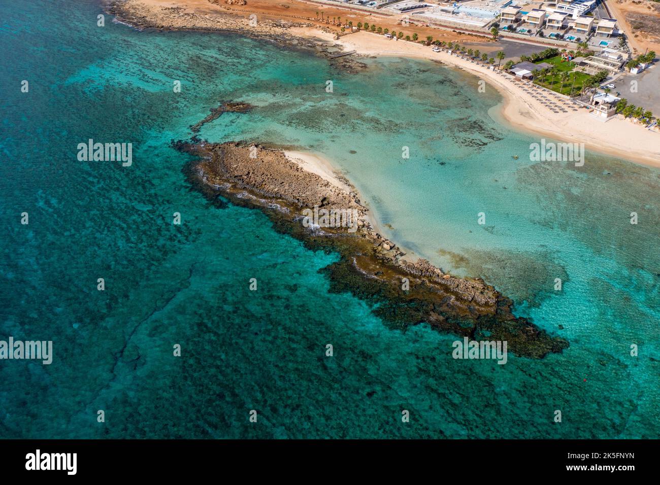 An aerial view of Ayia Thekla