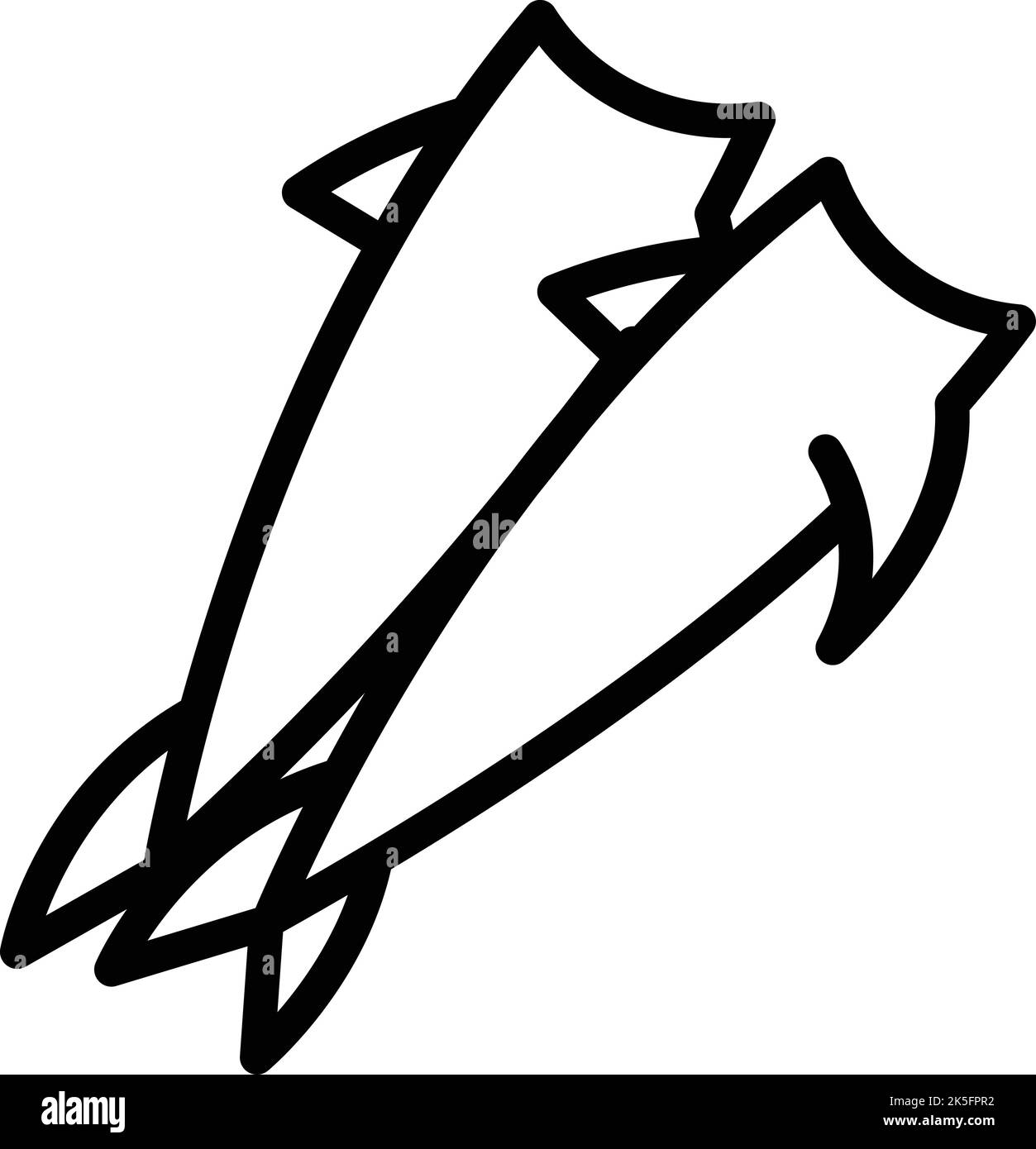 Anchovy herring icon outline vector. Fish seafood. Store product Stock