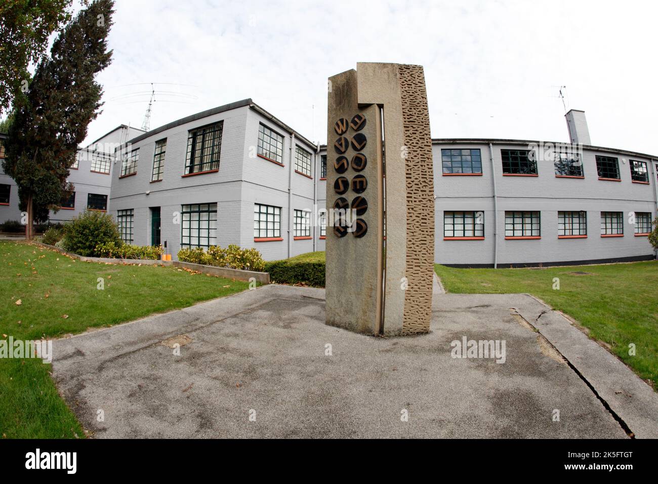 The Bletchley Park Public Memorial to the veteran codebreakers Stock