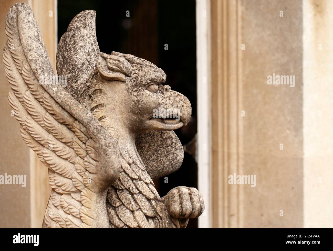 Griffin, stone statue Stock Photo Alamy