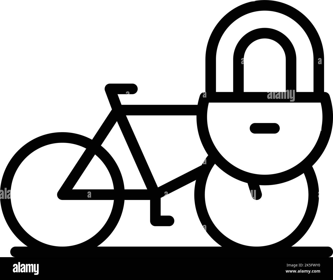 Locker bike rent icon outline vector. Public transport. Public app Stock Vector