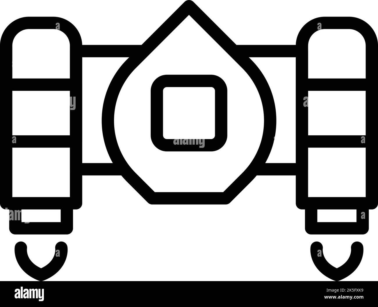 Work jetpack icon outline vector. Speed rocket. High future Stock ...