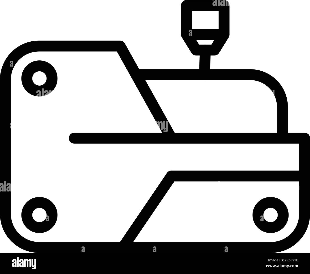 Car part printing icon outline vector. Printer design. Motor future