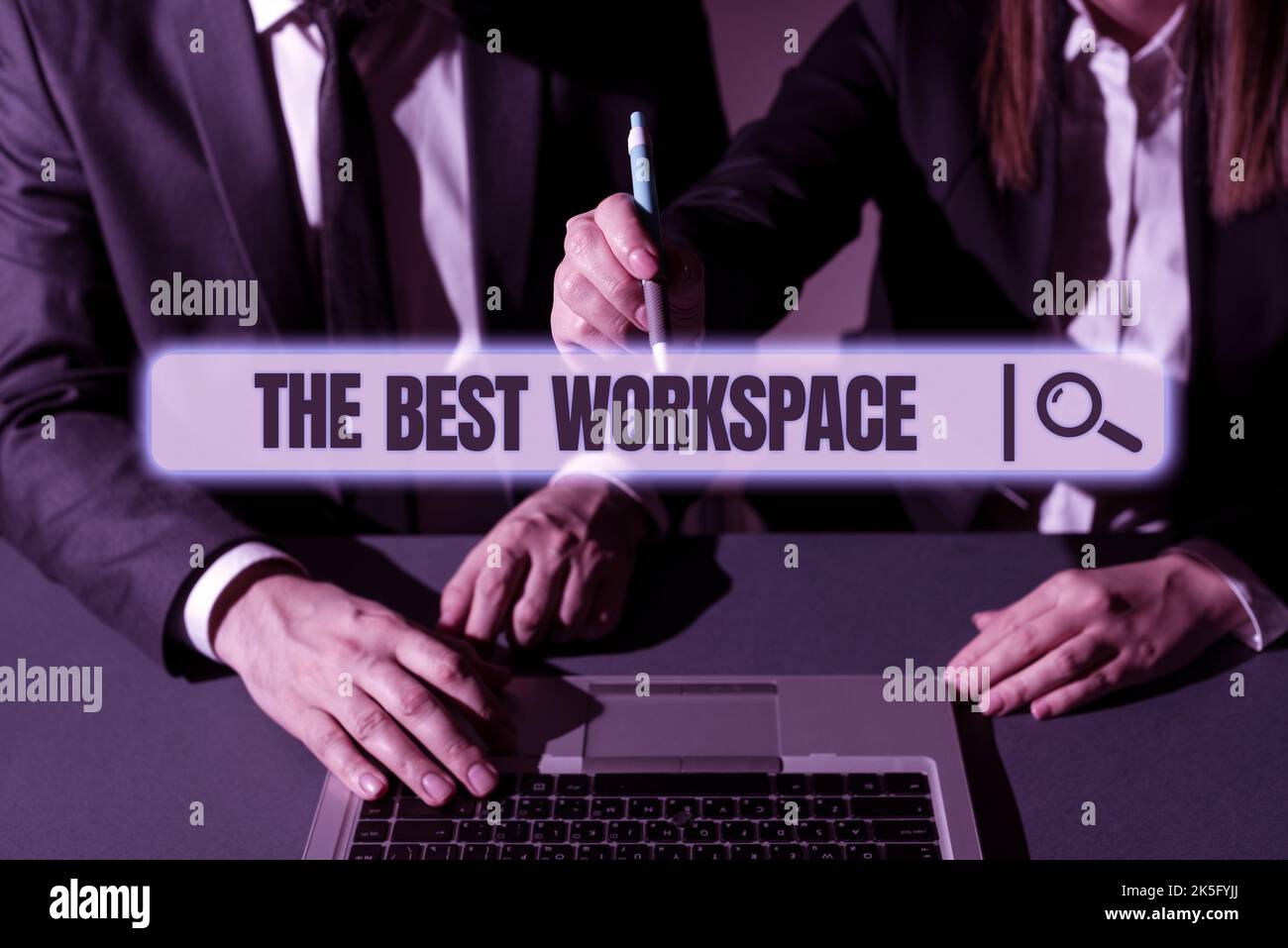 Text showing inspiration The Best Workspace. Business concept ...