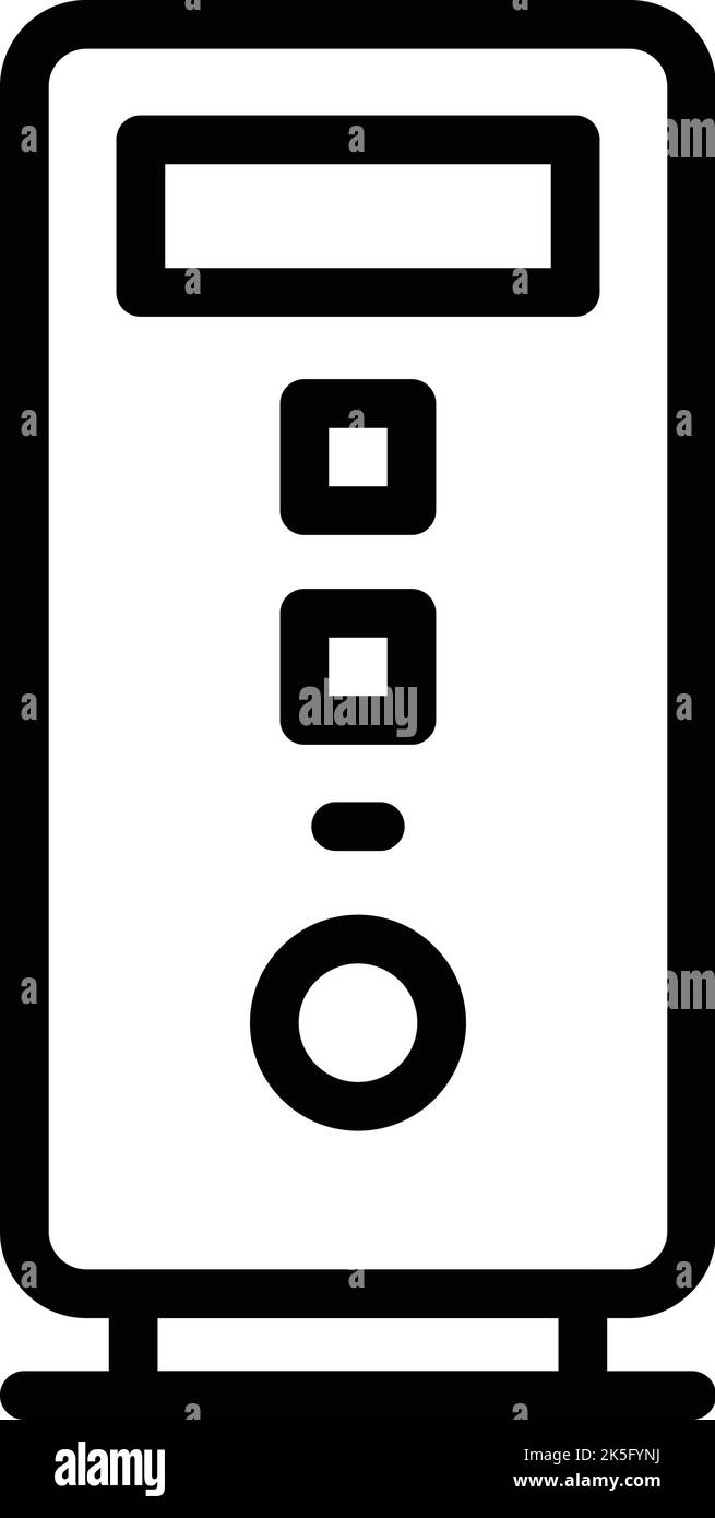 Gamer pc icon outline vector. Online computer. Electronic controller ...