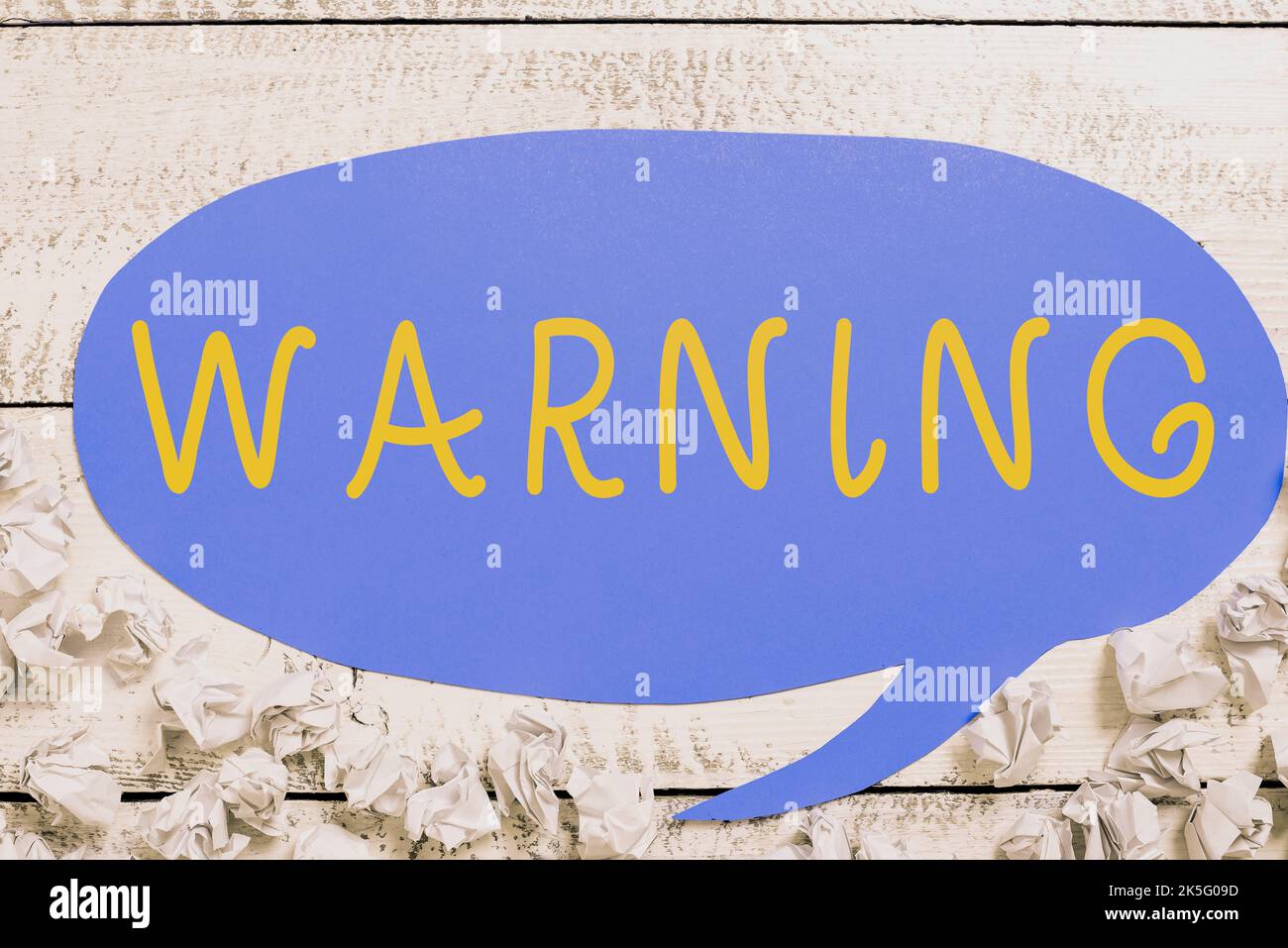 Conceptual caption Warning. Concept meaning statement or event that ...