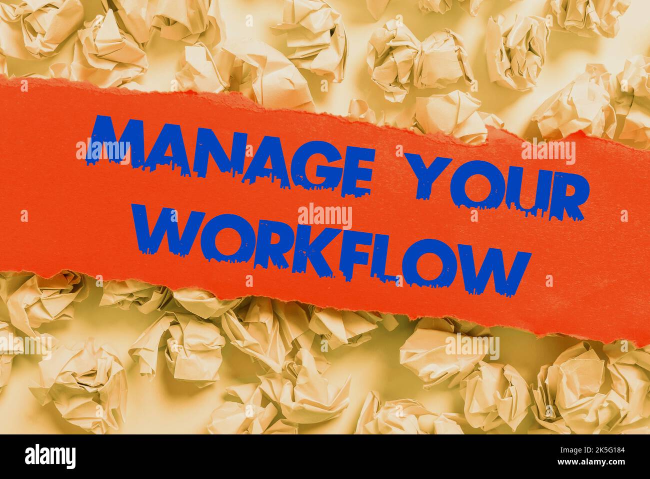 Text caption presenting Manage Your Workflow. Business concept Workforce organization and management to boost office productivity Stock Photo