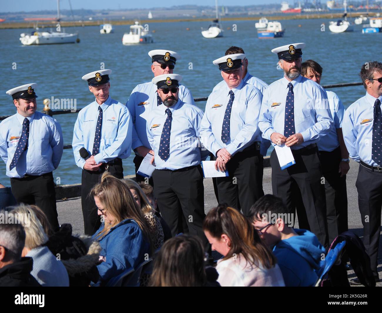 Queenborough, Kent, UK. 8th Oct, 2022. The official Naming Ceremony and