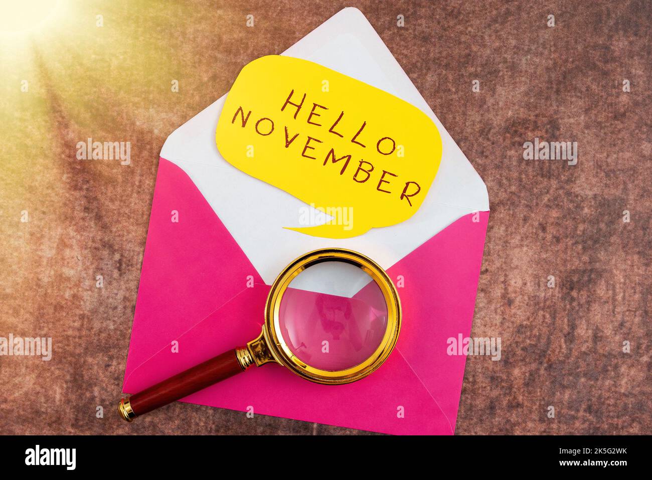 Inspiration showing sign hello november concept meaning greeting used