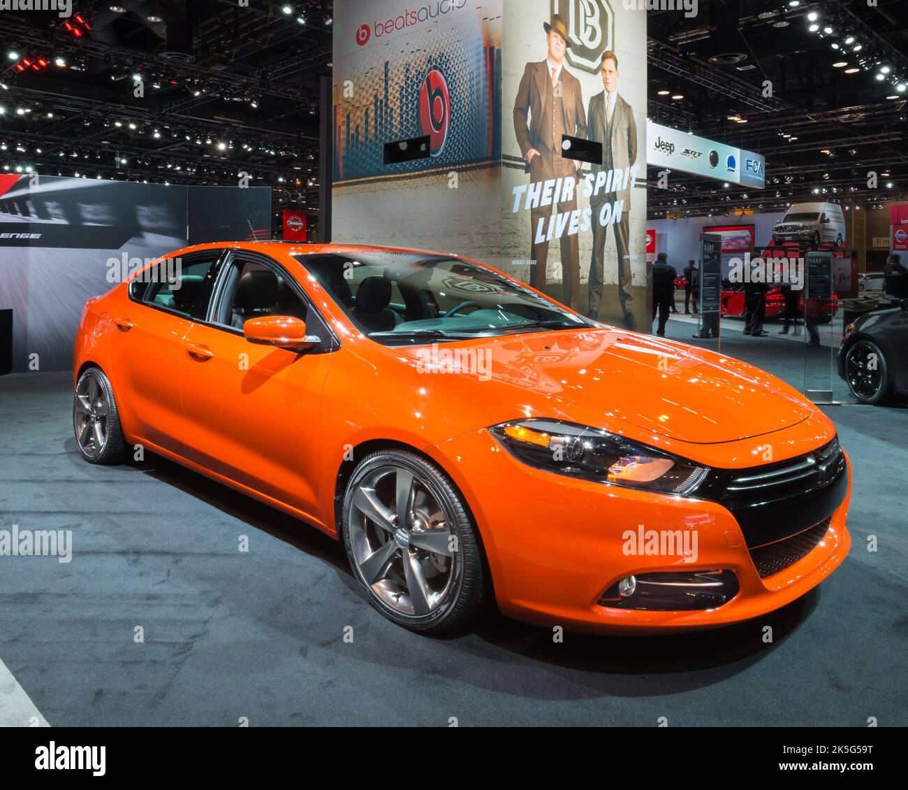 CHICAGO, IL/USA FEBRUARY 13, 2015 2015 Dodge Dart GT car, Chicago