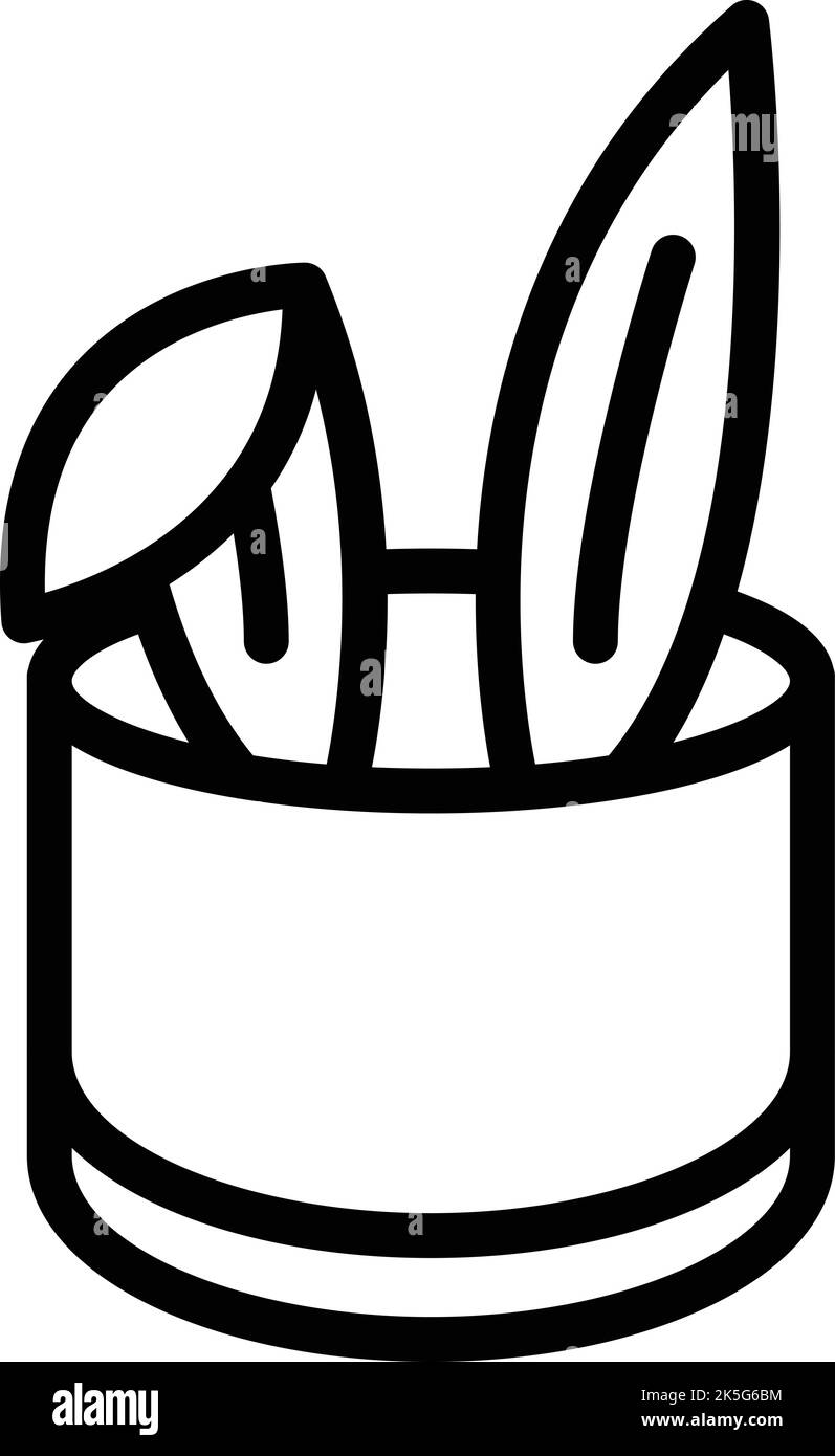 Bunny cap icon outline vector. Circus show. Top design Stock Vector