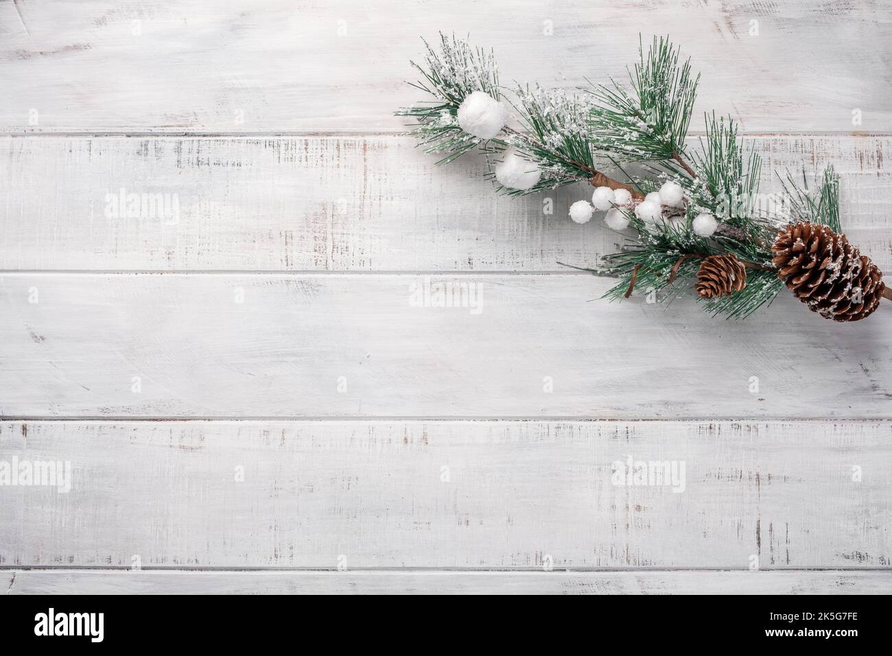 Christmas background with fir branches Stock Photo