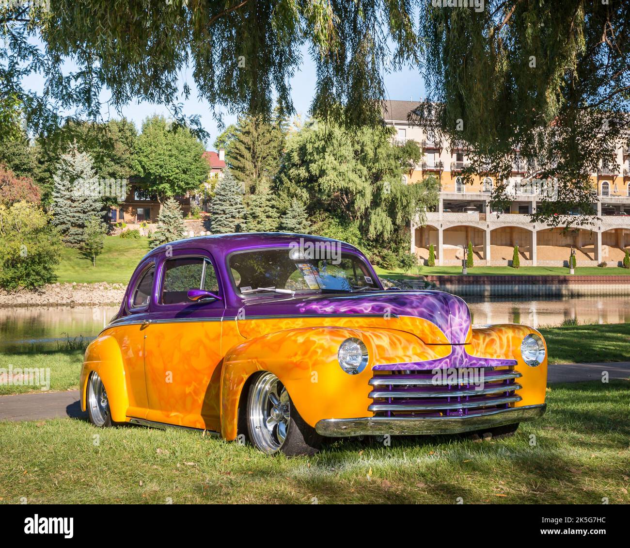 FRANKENMUTH, MI/USA SEPTEMBER 13, 2015 A 1948 Ford Coupe car