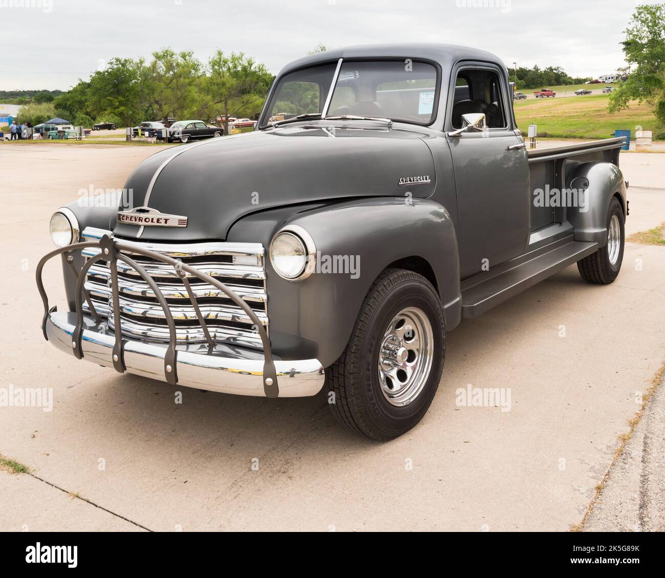 AUSTIN, TX/USA - April 17, 2015: A 1953 Chevrolet truck, Lonestar Round Up car show. Stock Photo