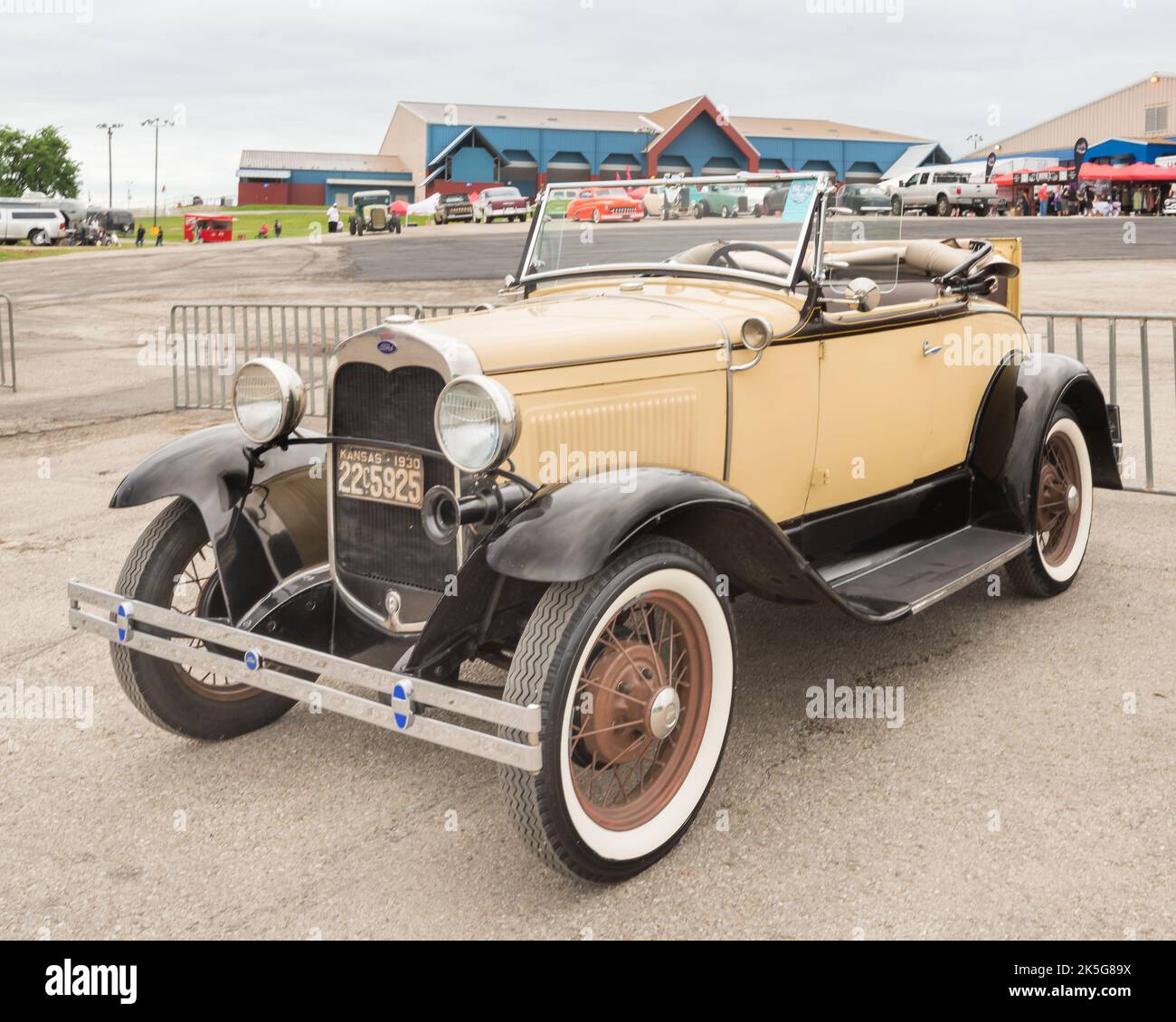 AUSTIN, TX/USA - April 17, 2015: A 1930 Ford Model A car, Lonestar Round Up car show. Stock Photo