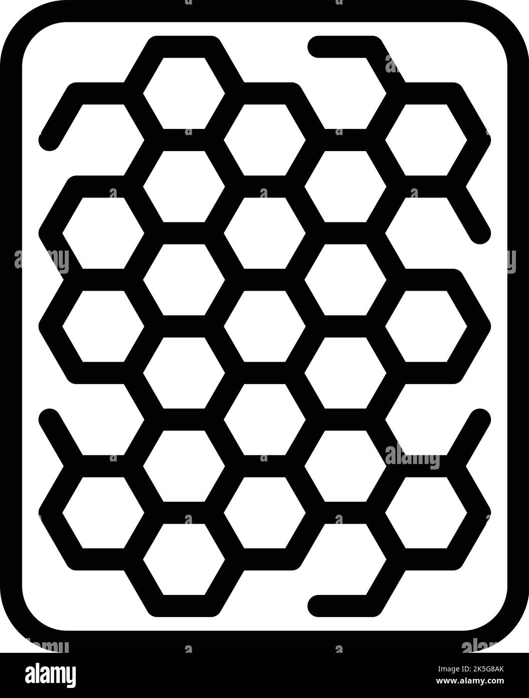 Wax bee board icon outline vector. Artist candle. Making factory Stock