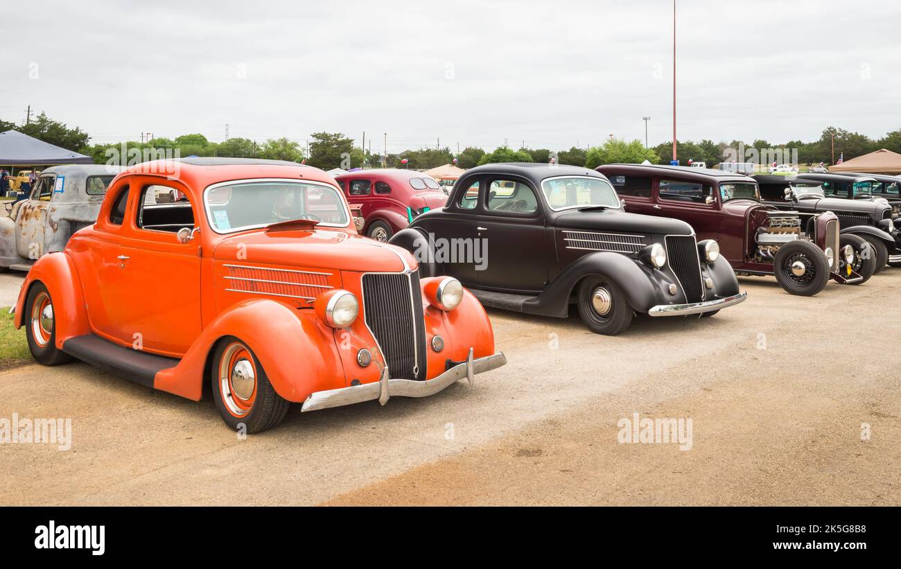 AUSTIN, TX/USA - April 17, 2015: Custom cars, Lonestar Round Up car show. Stock Photo