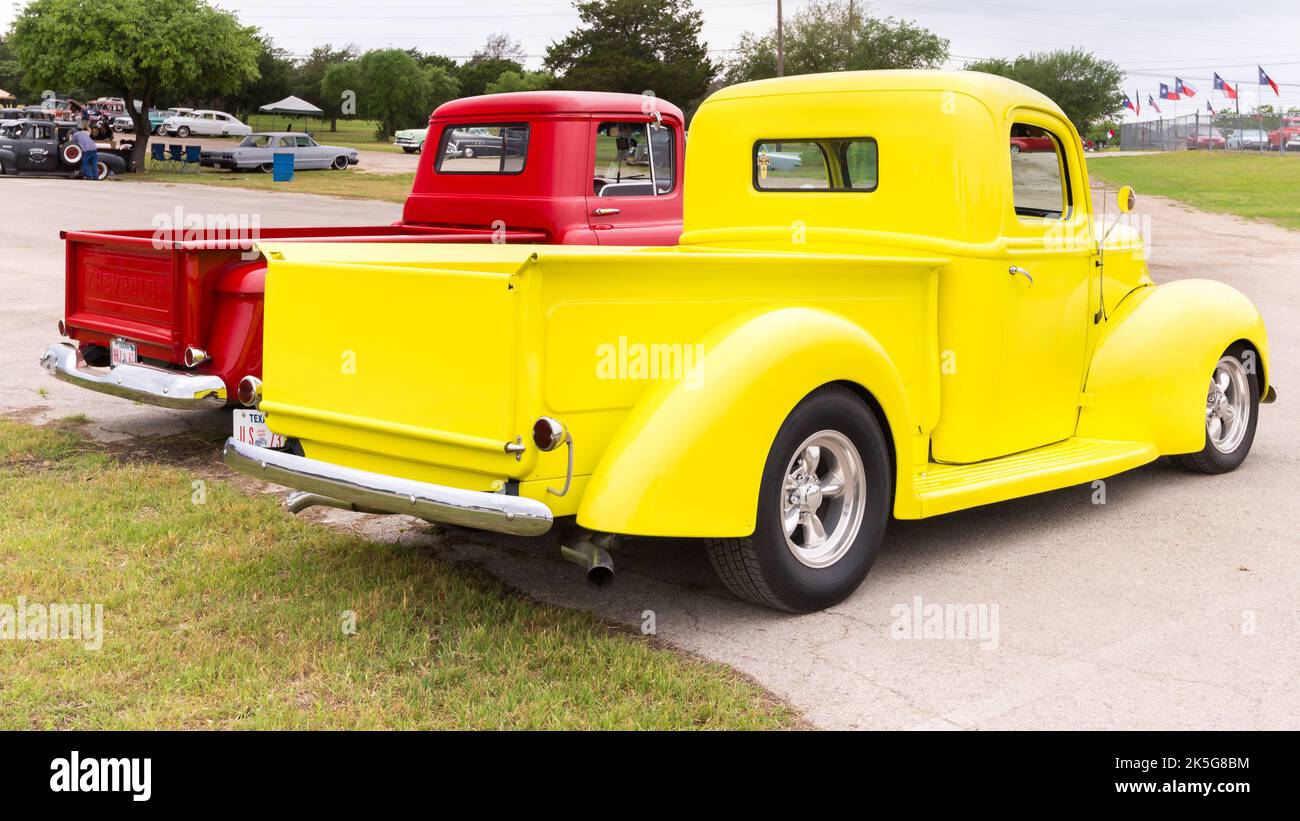 AUSTIN, TX/USA April 17, 2015 Two Chevrolet pickup trucks, Lonestar