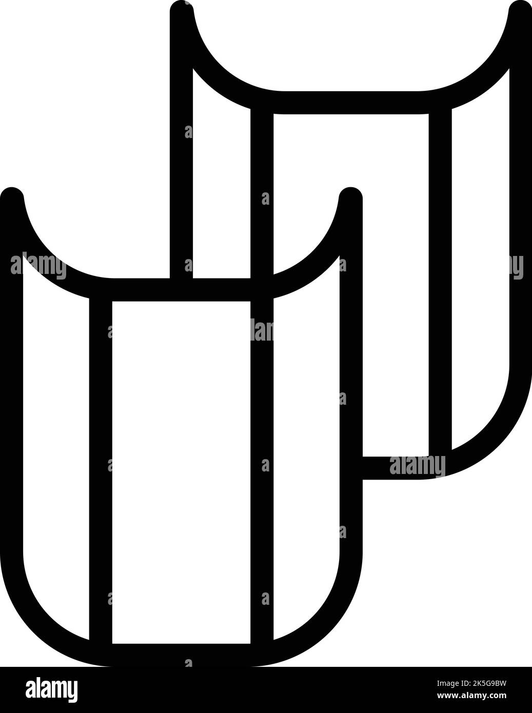 Roof tile icon outline vector. House repair. Home worker Stock Vector